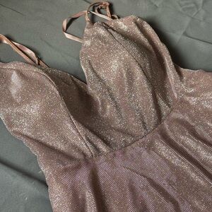 Trixxi Glittering Pink Rose Dress